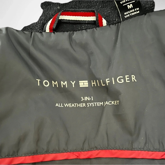 TOMMY HILFIGER Women's 3-in-1 All Weather System Quilted Jacket Medium |‎ EUC - Picture 10 of 12